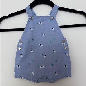Jacadi Blue Puppy Overalls - 3M
